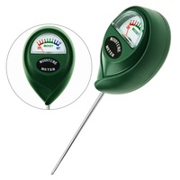 Soil Moisture Meter Tester For Garden Farm Lawn Household Indoor Outdoor Test Tool With Probe Sensor (Green)