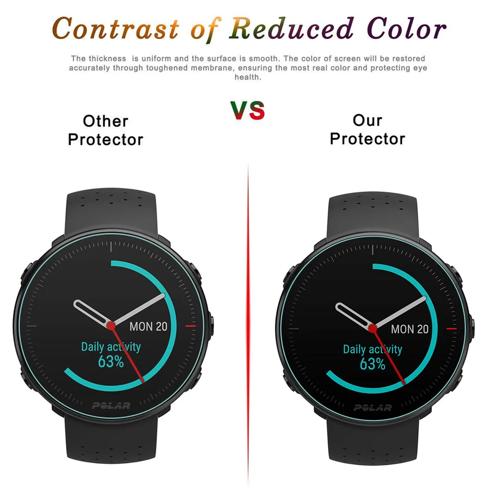 Polar Vantage Смарт-часы защита экрана 9H закаленное стекло против царапин защитная пленка для Polar Vantage M,V Titan,V часы