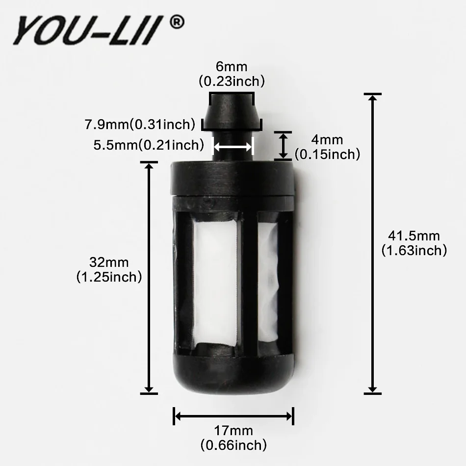 YOULII New 10*Pcs Fits Stihl 017 018 MS170 180 MS250 MS260 MS290 MS310 TS400 TS460 Air Fuel Oil Filter Replaces #0000 350 3500