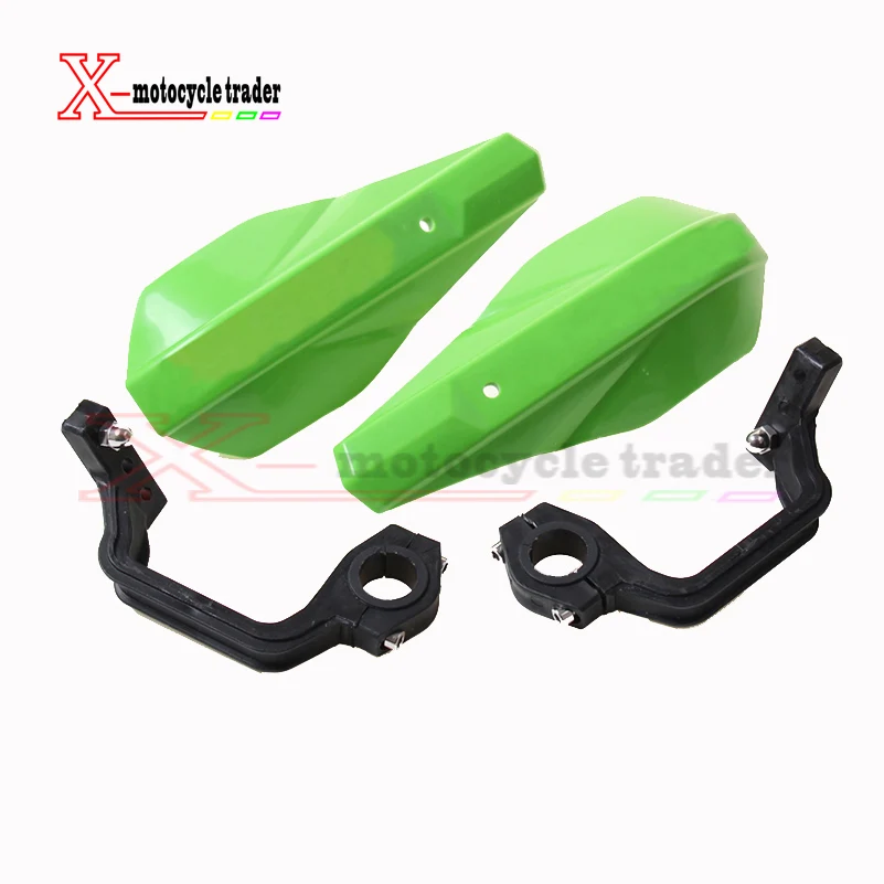 Green colors Plastic Handle bar Brush Hand Guards Handguard Protector Protection Dirt Bike  Bike Motorcycle Motocross ATV