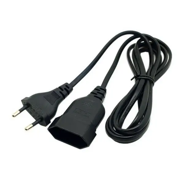 European EU 2 Prong power cord Male to Female Power Extension Cord Cable for PC Computer PDU UPS 0.5M/1M/2M/3M/4M/5M