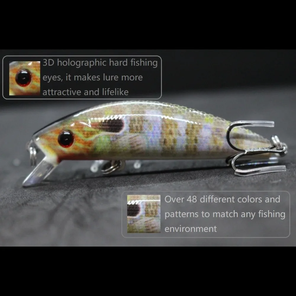 wLure Jerkbait Minnow Crankbait 8g 7cm Tiny Fishing Lure Hard Bait Carp Fishing Fresh Water LifeLike Pattern Fishing HM219