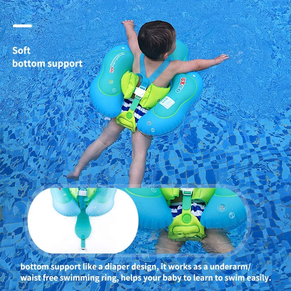 Free Swimming Baby Inflatable Float Ring Children Waist Inflatable Pool Toys for Bathtub and Pools  Swim Trainer of 3-30month