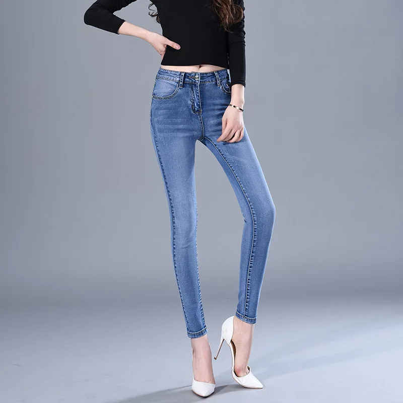 Jeans Female Denim Pants blue Color Womens Jeans Donna Stretch Bottoms Feminino Skinny Pants For Women Trousers 2023