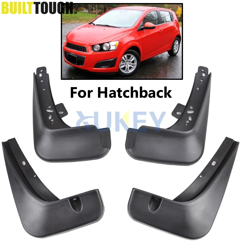 Car Mud Flaps For Chevrolet Aveo Sonic TM Barina Hatchback 2012-2016 Mudflaps Splash Guards Mud Flap Mudguards 2013 2014 2015