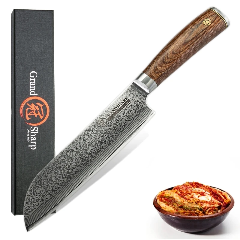 

Нож Santoku vg10 из японской дамасской стали, инструменты для нарезки суши, сашими, японские кухонные ножи, приспособления для готовки, Премиум качество