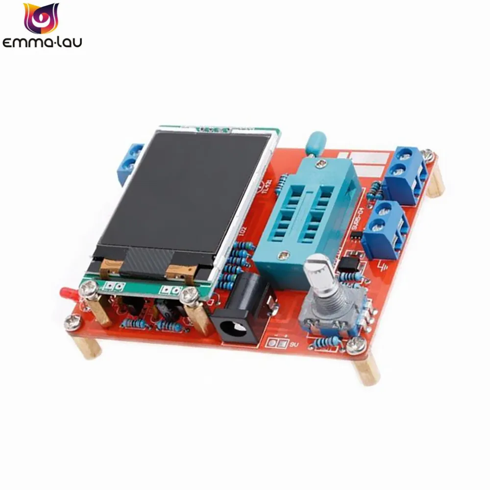 M328 GM328 Transistor Tester DIY Kit Diode Capacitance ESR Voltage Frequency Meter PWM Square Wave Signal Generator DC 6.8-12V