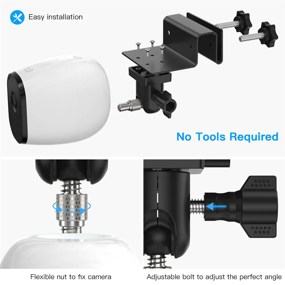 รางMountสำหรับArlo Pro 2,Arlo Ultra,Arlo Pro,arlo HDกล้องกลางแจ้งWeatherproofรางหลังคาSecurityกล้องยึด