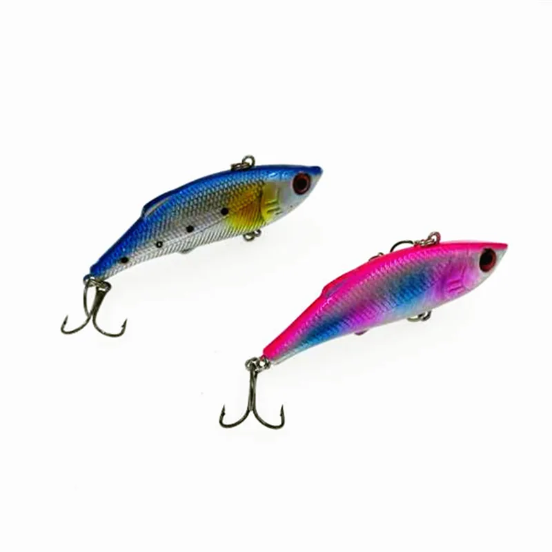 Big Sale Game VIB Lures 10pcs Hard Bass Bait 7.5cm 10g Vibration Fishing Lure Pesca Fishing Wobbler