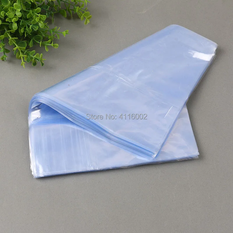 1500pcs 24.2x40cm Clear Transparent Shrink Wrap Package Heat Seal Bag POF Gift Packing Plastic Bags For Comestic Bottles Boxes