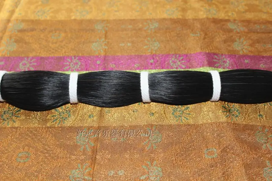 250g 65-70cm black Bow Hair Breeding Horsetail Qintail Bow Hair Whisk Embroidery Handicraft Woven Lining Hair