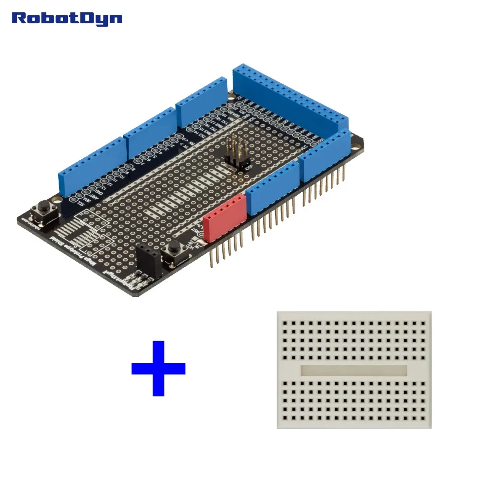 Prototypowa tarcza Mega dla Arduino Mega (zmontowana)