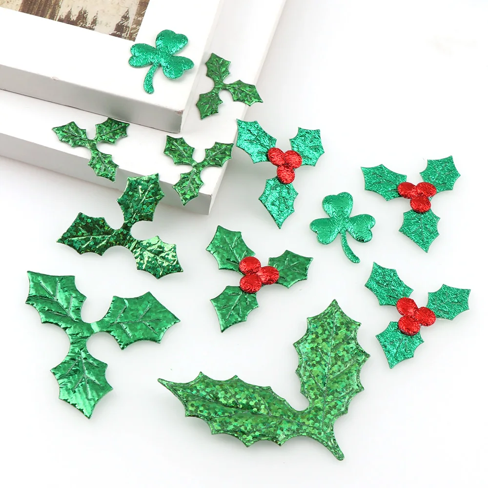 100pcs Non-woven Tree patch felt flower appliques as Christmas Decoration bolsas accessories ornaments