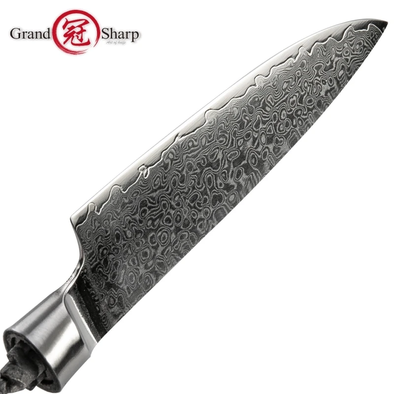 Damascus Kitchen Knife Blank Blade VG10 Japanese Damascus Steel DIY Tools Kitchen Knives Parts Hobby Chef Knife 67 Layers PRO