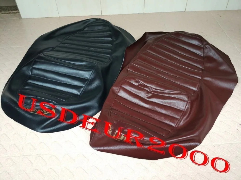 

Replacement Seat cover for Triumph Thruxton 900 2004 2005 2006 2007 2008 2009 2010 2111 2012 2013 2014 2015 04-15 Black / Brown