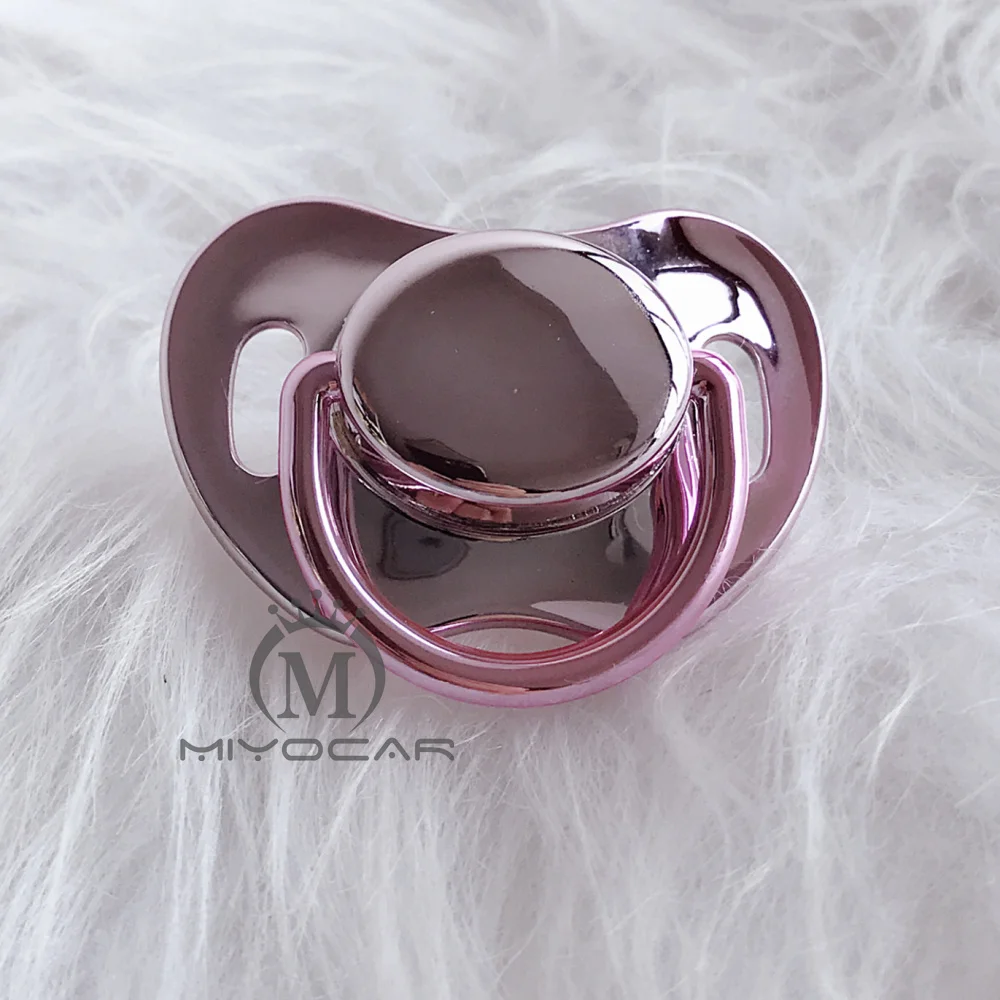 

MIYOCAR unique design 4 gold colors 3 size choose bling pacifiers SGS pass food grade BPA free pacifier dummy P11