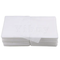 Yibuy 500Pcs 14X13Cm Wit Opp Plastic Dubbelzijdig Disc Cd Dvd Mouwen Enveloppen Met Clear flap