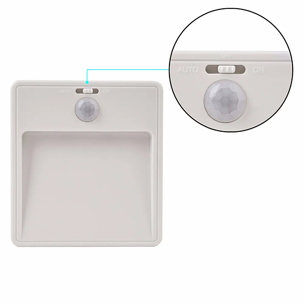 

LED Night Light PIR Motion Sensor LED Cabinet Light Energy Saving Wall Lamp Lighting for Closet Bedroom
