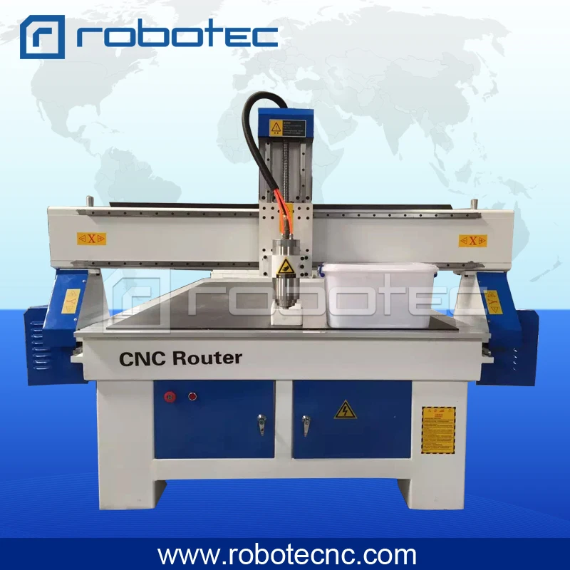 Robotec Water Cooled Spindle ER25 ER32 Cnc Router 4 Axis Cnc Milling Machine Mach3 Controller 1325 Wood Cnc Router