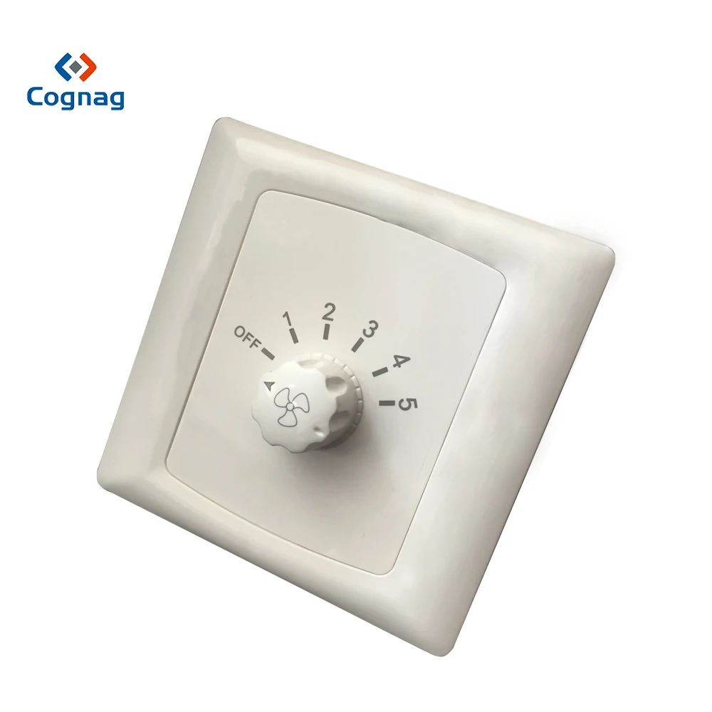 Best price ceiling fan 5 step speed control regulator dimmer switch wall button electric switch 220V 10A