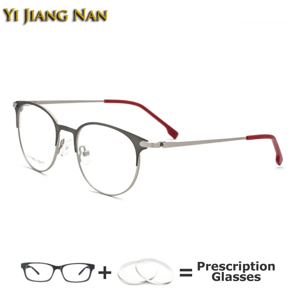 

Round Eyeglasses Vintage Frame Optical Eye Frames Men Prescription Glasses Occhiali Da Vista Donna 138 mm