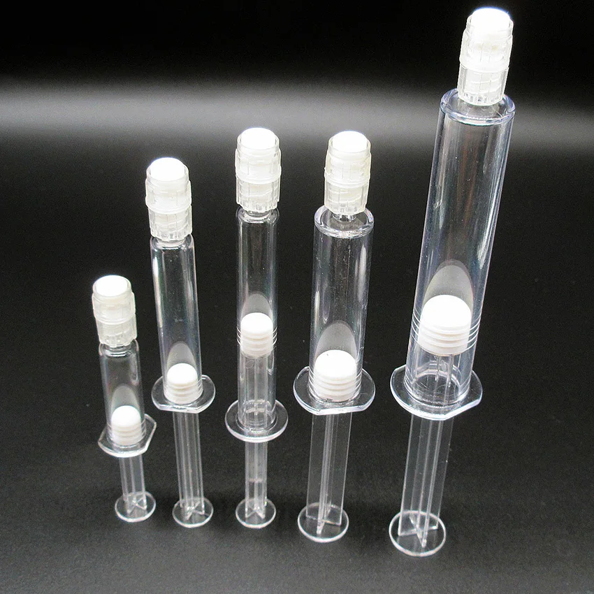 1ml luer lock plastic syringe prefilled cosmetic syringe factory supply wholesale price 100pcs/lot free shipping.