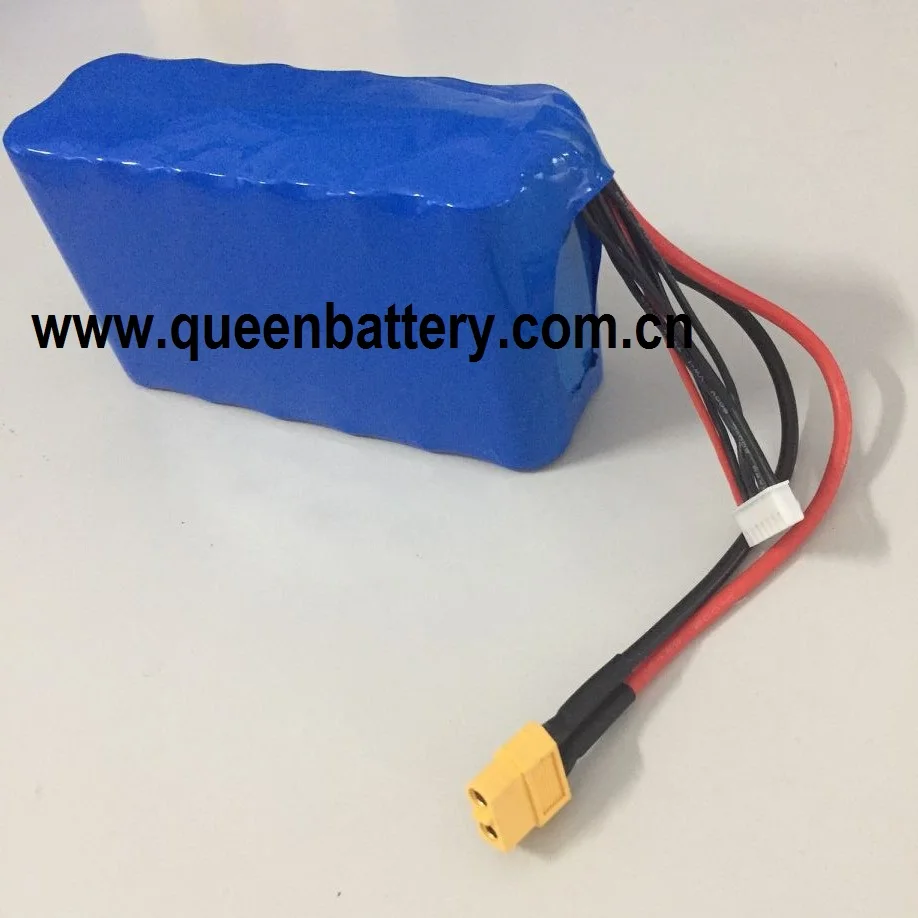 

QB 22.2V10AH 21.6V10AH 21700 M50 M50T 50E 6S2P 22.2V 21.6V UAV drone battery pack with 14AWG silicon wire and XT60 connector