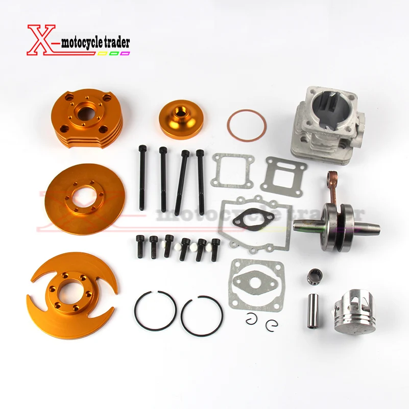 2-stroke 44mm accessory Racing Big Bore 53cc 54cc Top Kit Piston 49cc Engine Pocket Bike Dirt ATV Motorcycle Group