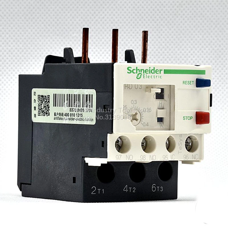 Original Schneider TeSys Protect China LR-D03C Contactor LRD03C 0.25-0.4A Thermal Overload Relay Contact Device Suit For LC1D