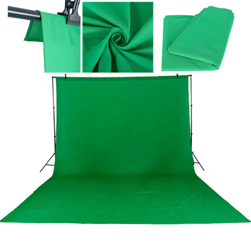 

3X2/3/4M Fotografia Photo Studio Background Green Screen background Cotton Muslin Photo Chroma key Background Free Drop Shipping