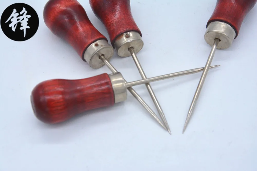 Awls One thousand wooden handle awl through double gourd manual accounting office appliances stitch bookbinding tools