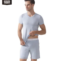 Pyjama pour hommes, ensemble de vêtements de nuit, Modal, doux et confortable, vêtements de détente, pour la maison, short, 52025