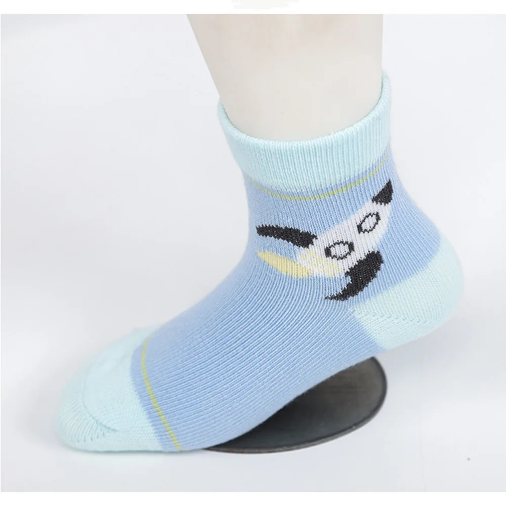 5Pair Unisex Kids Children Baby Warm Soft Cotton Cartoon Stripe Socks Newborn Floor Socks Striped Grid Fashion Warm Socks