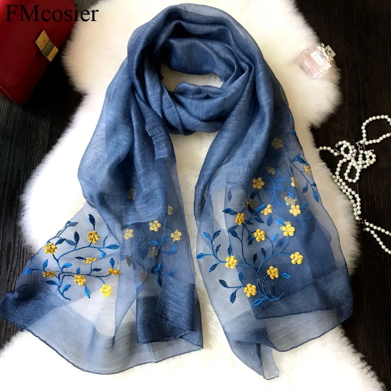 1 peças outono inverno feminino nova moda floral mistura de lã de seda cabeça de cabelo xale cachecol para senhoras lenços scarfs bufanda hombre