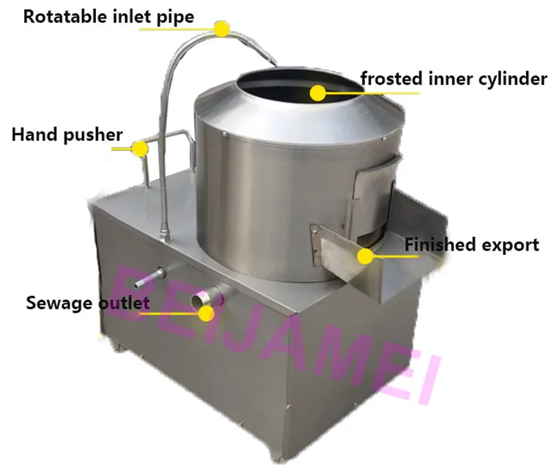 Beijamei 240 kg/h restaurante descascador de batata industrial elétrica máquina/máquinas de descascamento de lavagem de batata comercial