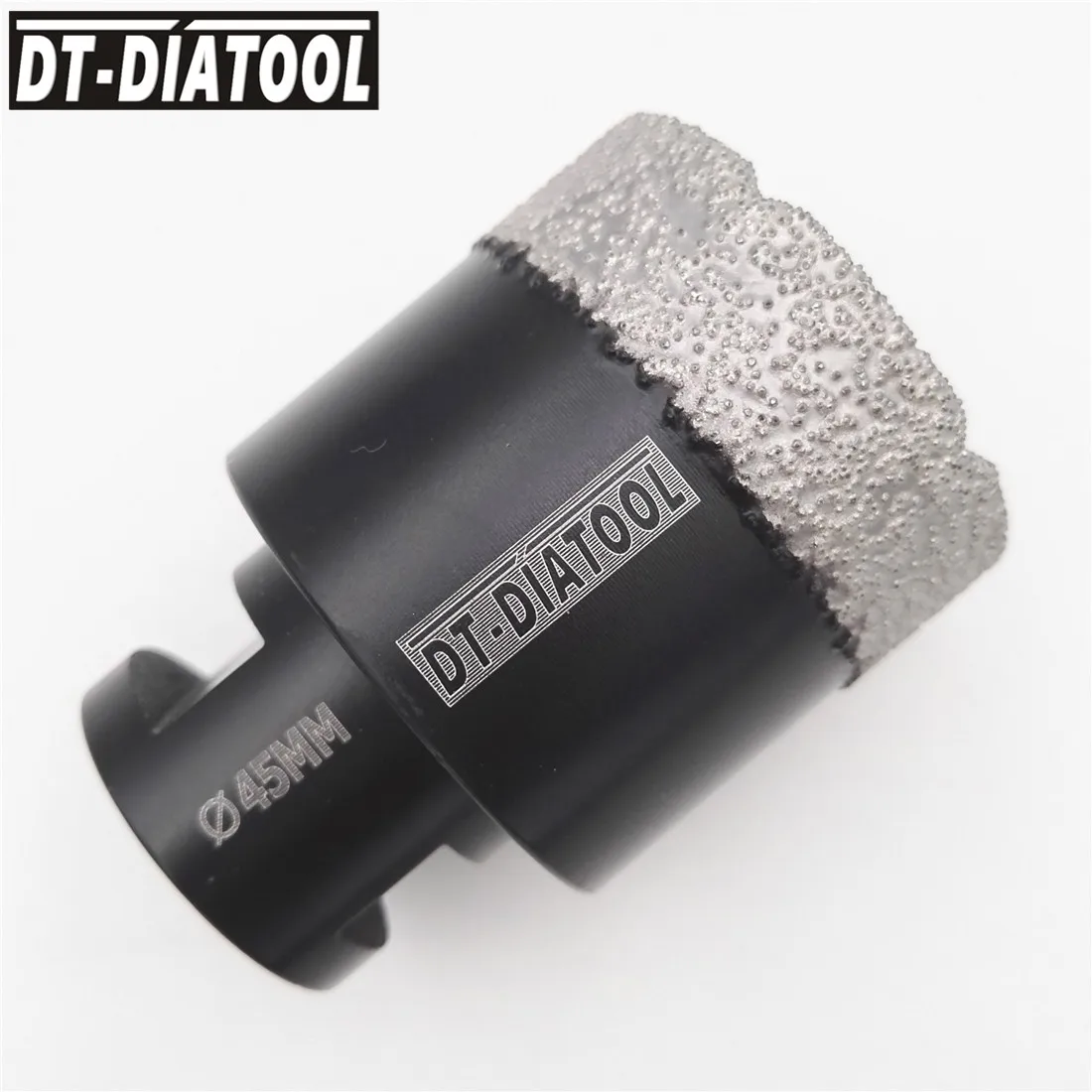 DT-DIATOOL 45mm Drilling bits Dry Vacuum Brazed Diamond Drill Core Bits Professional Hole Saw M14 Thread for angle grinder