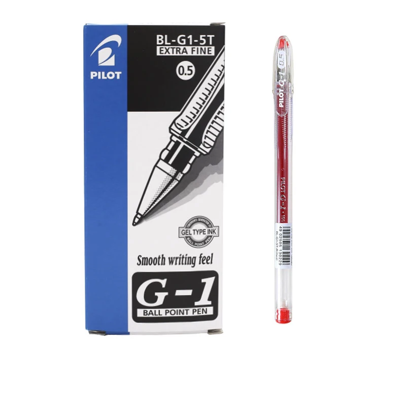 

LifeMaster Pilot Gel Pen G1 0.5mm Extra Fine Smooth Writing Feel Point Black/Blue/Red Sign Pen School & Office Pen BL-G1