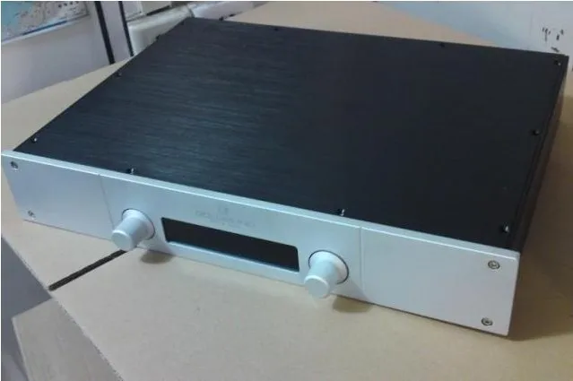 

GAOWEN-G All Aluminum Enclosure Preamplifier Chassis DIY Pre-Amp Case Amplifier Box 430MM*70MM*308MM