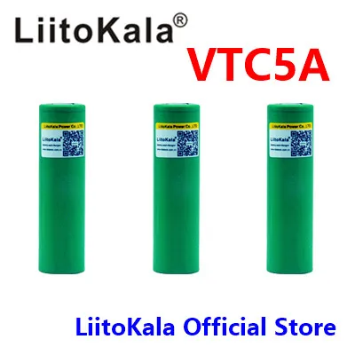 Liitokala oryginalny 3.6V 18650 US18650 VTC5A 2600mAh wysoki odpływ 30A baterii