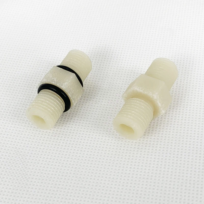 พลาสติกไนลอน HEX Nipple 1/4 "ข้อต่อการเชื่อมต่อสำหรับกรองน้ำและระบบ RO-2 PACK