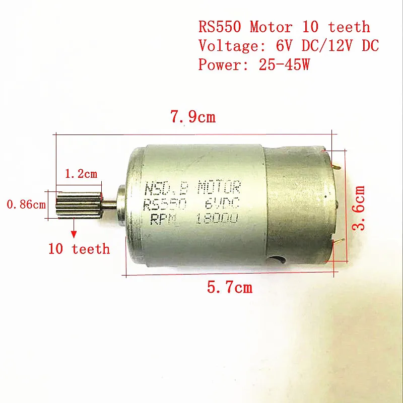 Children Electric Car Gearbox With Motor 12v Kids Ride On Electric Car Engine Gear Box,6vBaby Car Reducer Gearbox Vehicle Engine