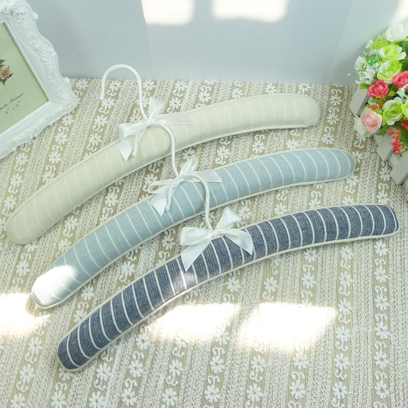 5pcs/lot 41cm linen garment hangers clothing racks adult  anti-skid  cloth clothing racks