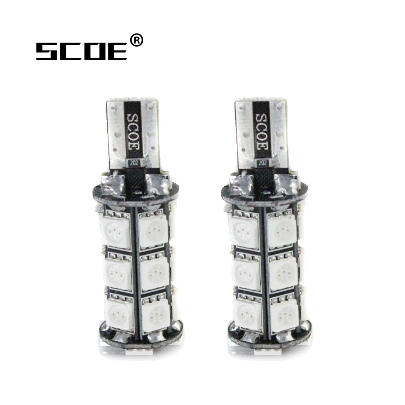 2 x SCOE LED Reverse Back Up Light Bulb Source For Hyunda Azera 2013 Car Styling Warm White Crystal Blue Green Yellow Purple Red