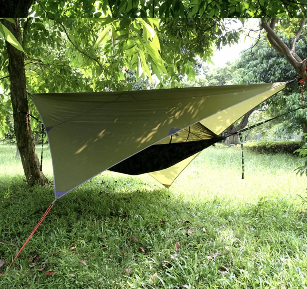 Easy Set Up Portable Hammock Fly Tarp Shelter New Crusader Jungle Hammock Tarp Set  Bushcraft Military