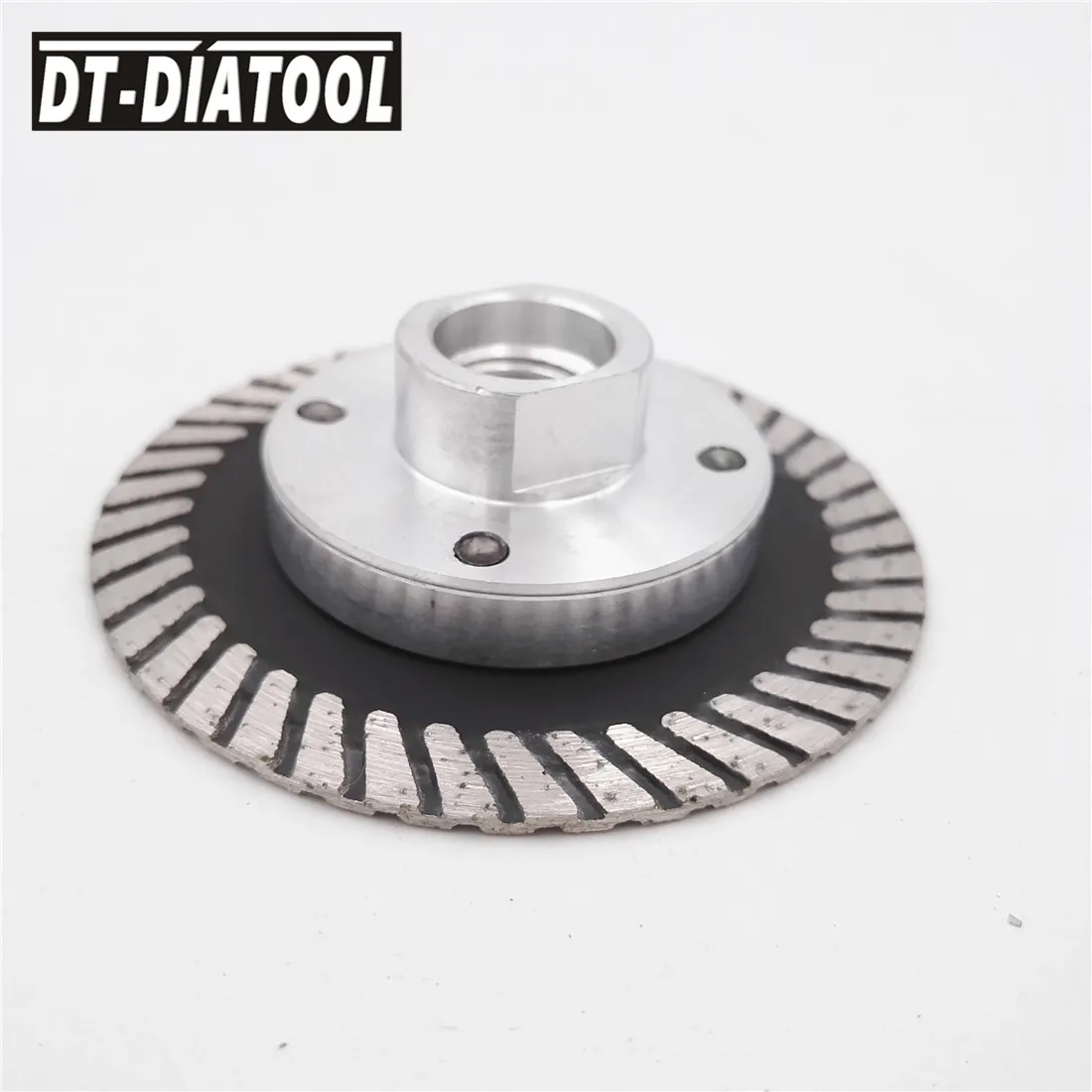 DT-DIATOOL 75มิลลิเมตรกดร้อนมินิเทอร์โบเพชรใบเลื่อยที่มีที่ถอดออกได้M14หน้าแปลนและ1ชิ้นแทนที่ใบมีดหินแกะสลักแผ่น