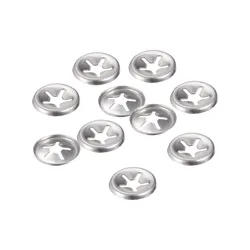 Uxcell 10pcs 304Stainless Steel Locking Speed Clip M3/4/5/6/7/8/10/14/16 Internal Tooth Starlock Washer Hardware Anti-corrosion