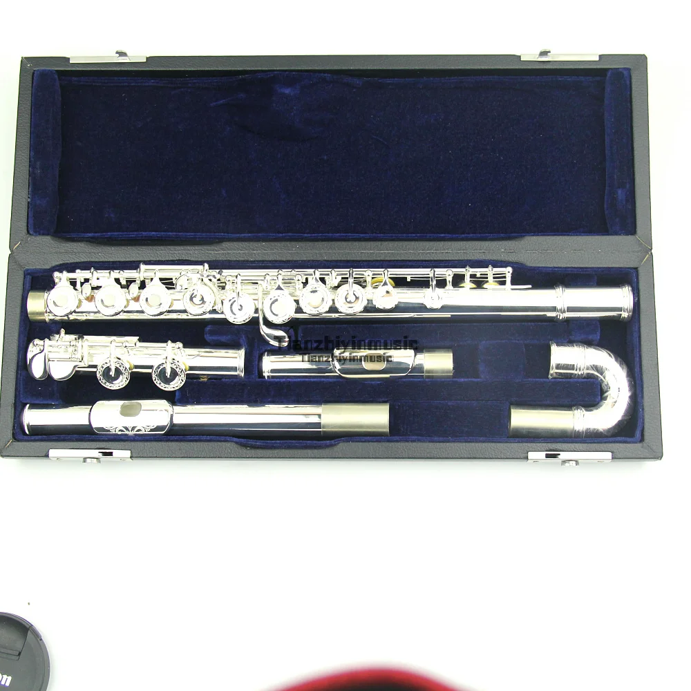 16 open hole silver plated flute with Split E mechanism offset