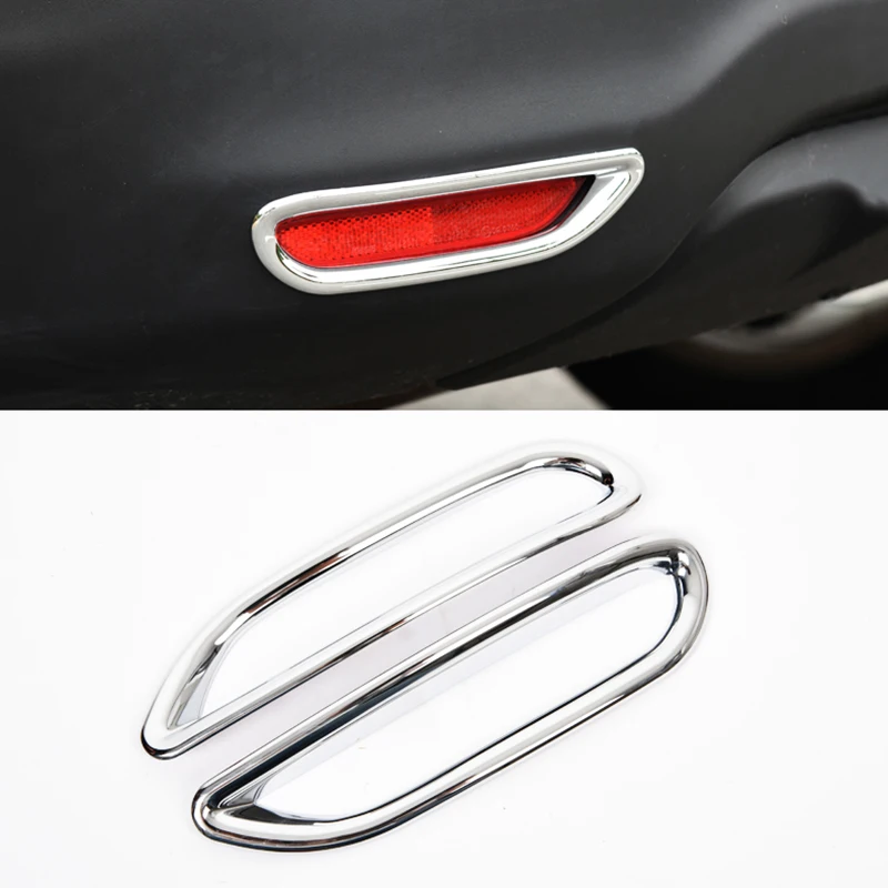 For Nissan Qashqai J11 2nd 2015 2016 2017 Car Styling Rear Fog Light Covers Tail Bumper Brake Lights Cover Frame ABS Accessories