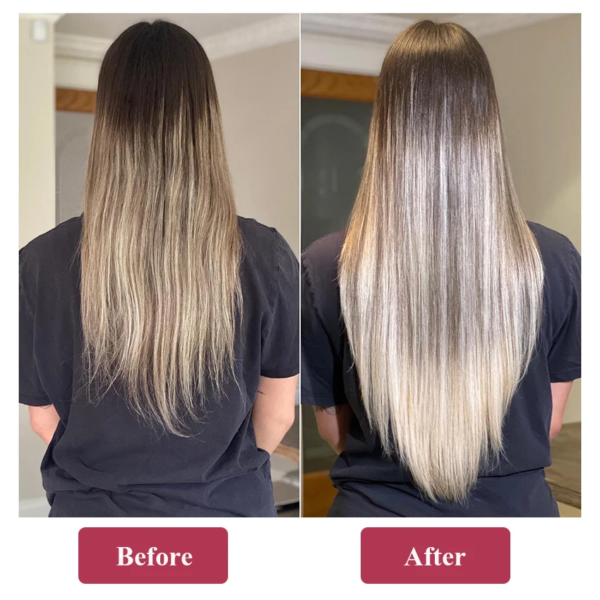 Extensiones de cabello humano Remy con queratina, punta en U, hechas a máquina, 0.8g/ps, multicolor 6