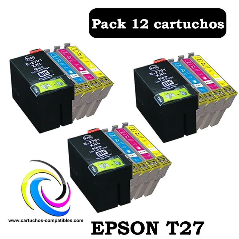 Compatible for Epson T27 Pack or WF3620 WF3640 WF7110 WF7210 WF7610 WF7620 WF7710 WF7715 WF7720 high quality.